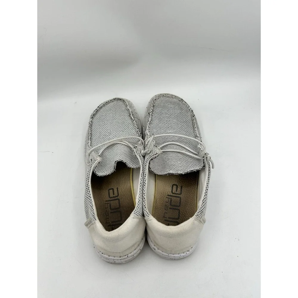Hey Dude Wendy‎ Stone White Slip On Comfort Shoes Women's Size 8